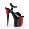 FLAMINGO-809BR Black Pat/Red-Black