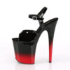 FLAMINGO-809BR-H Black Patent/Black-Red