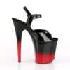 FLAMINGO-809BR-H Black Patent/Black-Red