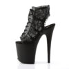 FLAMINGO-896LC Black Mesh-Lace/Black Matte