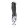 FLASHDANCE-1020-7 Black Faux Leather/Clear