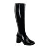 GOGO-300WC Wide Calf Black Stretch Patent