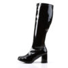 GOGO-300WC Wide Calf Black Stretch Patent