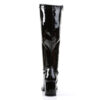 GOGO-300WC Wide Calf Black Stretch Patent