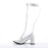 GOGO-307 White Stretch Patent-Mesh