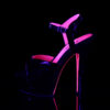 KISS-209TT Black Patent/Black-Neon Hot Pink