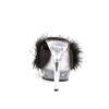 LIP-101-8 Black Satin-Fur/Clear