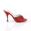 MONROE-01 Red Faux Leather