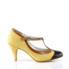 PEACH-03 Yellow Multi Faux Leather