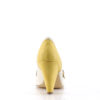 POPPY-18 Yellow-Cream Faux Leather