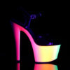 RAINBOW-309UV Black Patent/Neon Multi