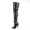 SEDUCE-3010 Black Faux Leather