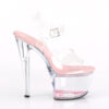 SKY-308WHG Clear/Clear-Baby Pink Glitter