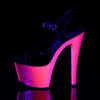 SKY-309UVLG Black Pat/Neon Hot Pink Glitter