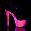 SKY-309UVLG Black Pat/Neon Hot Pink Glitter