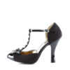 SMITTEN-10 Black Suede-Black Patent