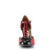 SMITTEN-10 Red Suede-Black Patent