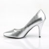 VANITY-420 Silver Faux Leather