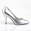 VANITY-420 Silver Faux Leather