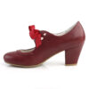 WIGGLE-32 Burgundy Faux Leather