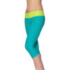 Naomi 3/4 workout leggings (turquoise / lime)