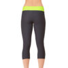 Naomi 3/4 workout leggings (grey / lime)