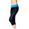 Naomi 3/4 workout leggings (black / azure)