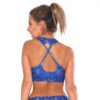 BK33P417 Figure 8 high neck tank crop top