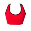 Red Lace Up Sports Crop Top BK105