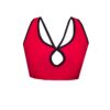 Vamp Cherry Red Crop Top BK73