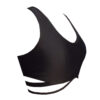 BK95 Black Cutout strappy crop top