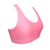 Coral Pink High Impact Crop Top feat Keyhole Racerback BK24CP