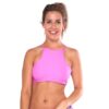 BKT4P Powder Pink Halter Crop Top