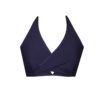 Navy Blue Criss Cross Sports Crop Top BK128