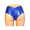 Sparkly blue high waist pole shorts