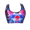 Abstract Print Scallop Back Sports Crop Top BK74P754