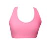 Coral Pink High Impact Crop Top feat Keyhole Racerback BK24CP