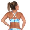 BK22P461 Baby Blue Paradise Ladder High Neck Tank Crop Top