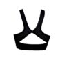 BK35 Contrast Sports Mesh High Neck Tank Crop Top