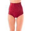 Betty velvet high waisted shorts (red)