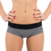 Hot pants (grey melange / black)