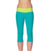 Naomi 3/4 workout leggings (turquoise / lime)