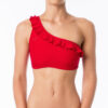 Carmen top frilled (red)