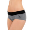 Hot pants (grey melange / black)