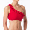 Carmen top frilled (red)