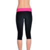 Naomi 3/4 workout leggings (black / pink)