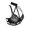 Cage Chocker Push Up Bra in french lace