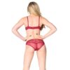 Red Balconette French Lace and Satin Bra BRA88R