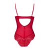 Red Inbuilt Bra French Lace Bodysuit BS1R