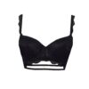Ki Ki lace bra featuring double strap under the bust 5207 in black